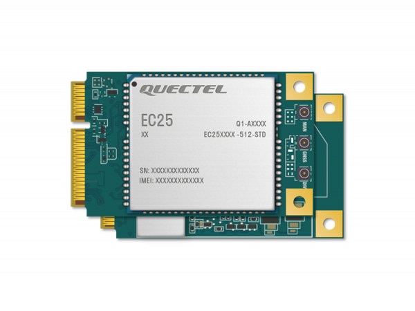EC25 Mini PCIe-低功耗、高性价比的LTE Cat 4无线通信模组