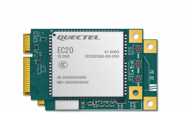 EC20 R2.1 Mini PCIe  专为M2M 和IoT 应用而设计的LTE Cat 4 模组
